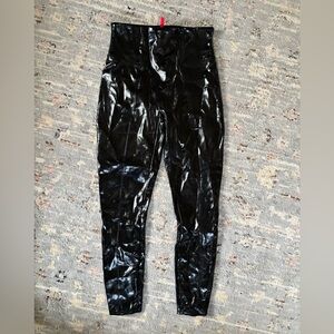 Spanx faux patent leather leggings